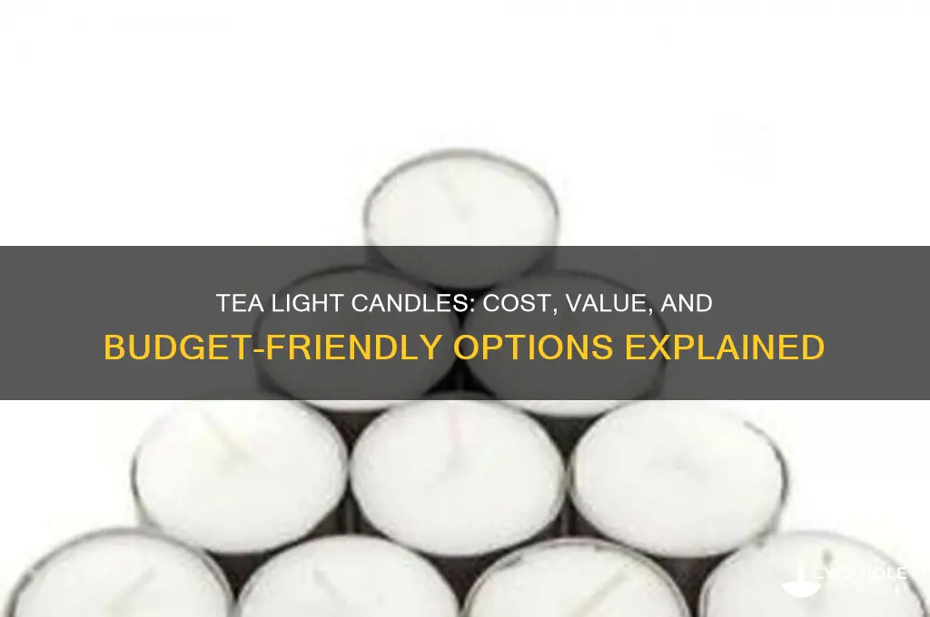 how much are tea light candles