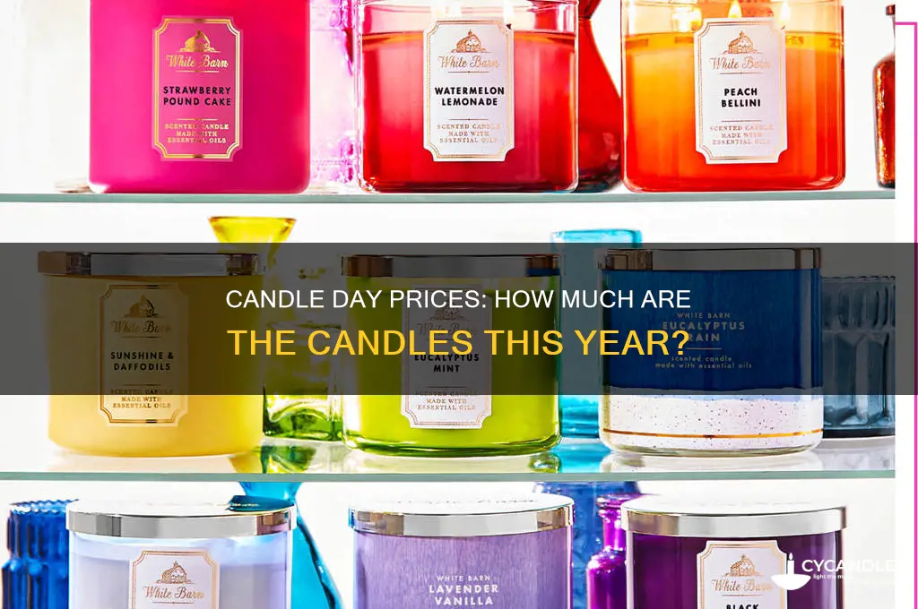 how much are the candles on candle day