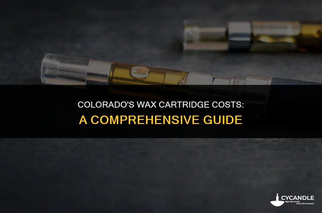 how much are wax cartridges in colorado
