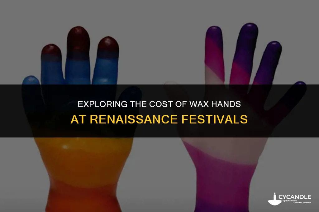 how much are wax hands at the renaissance festival