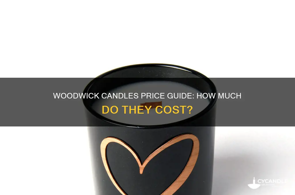 how much are woodwick candles