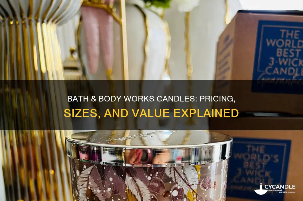 how much bath and body works candles