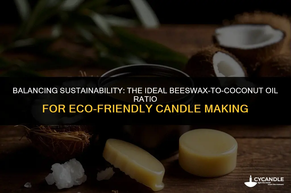 how much bees wax for coconut oil
