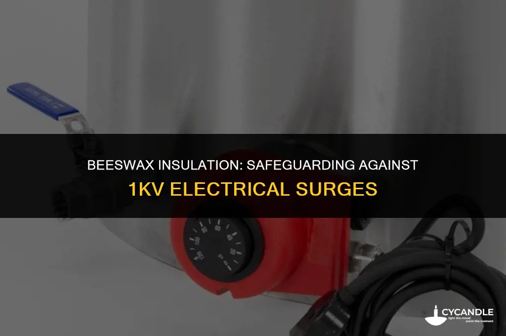 how much bees wax to block 1kv