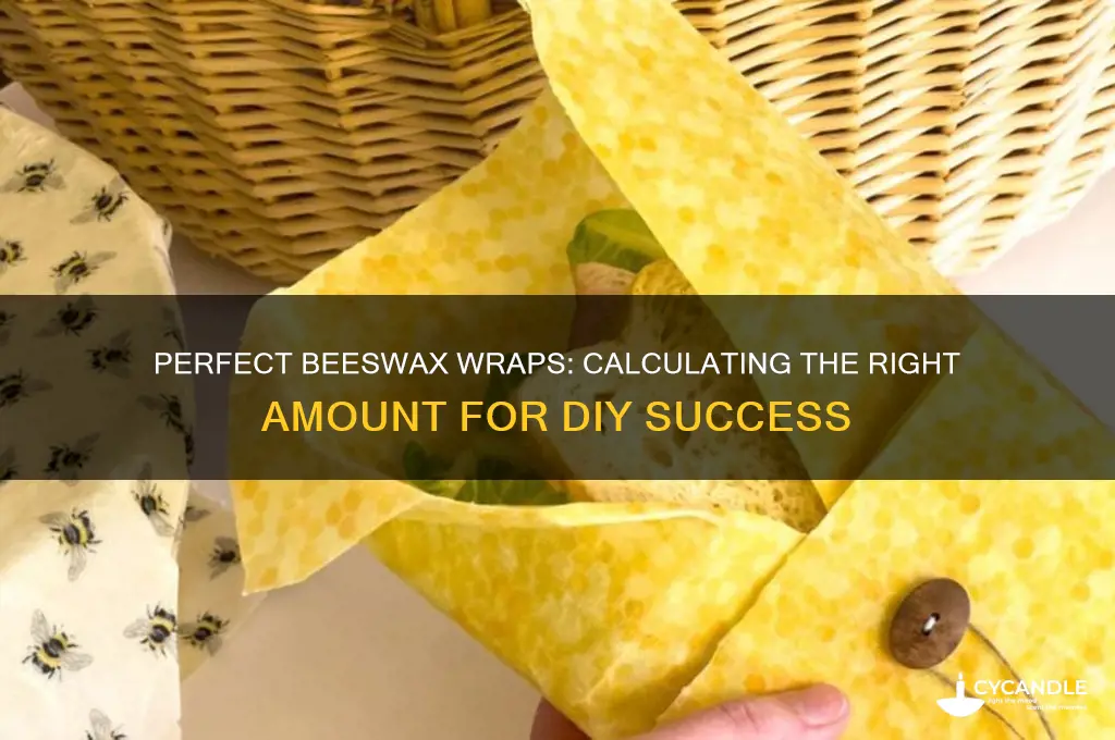 how much beeswax do you need to make wraps