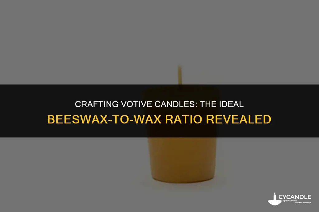 how much beeswax per votive
