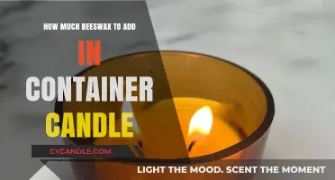 Perfect Beeswax Blend: How Much to Add in Container Candles