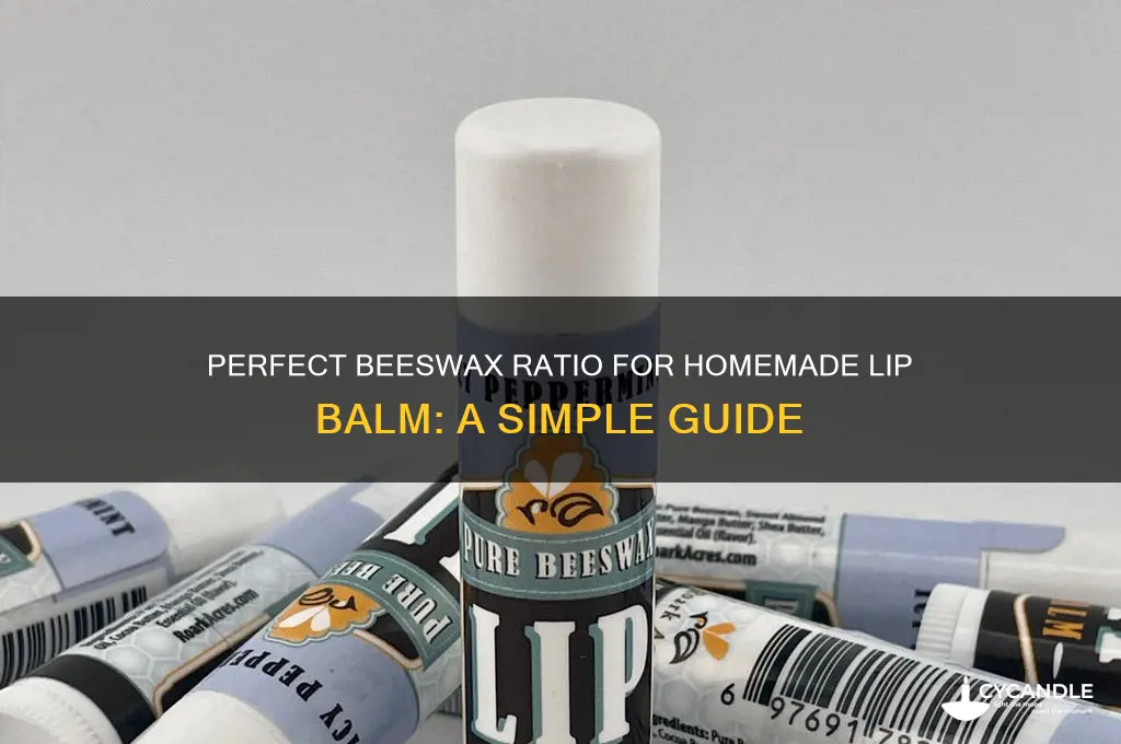how much beeswax to make lip balm