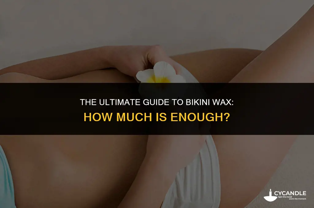 how much bikini wax