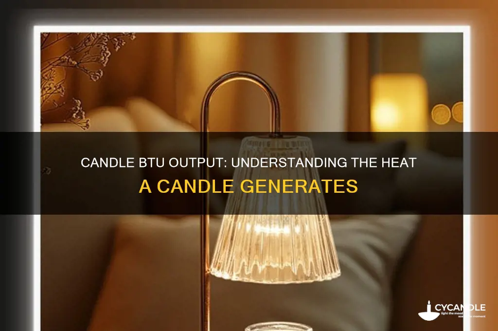 how much btu does a candle give off