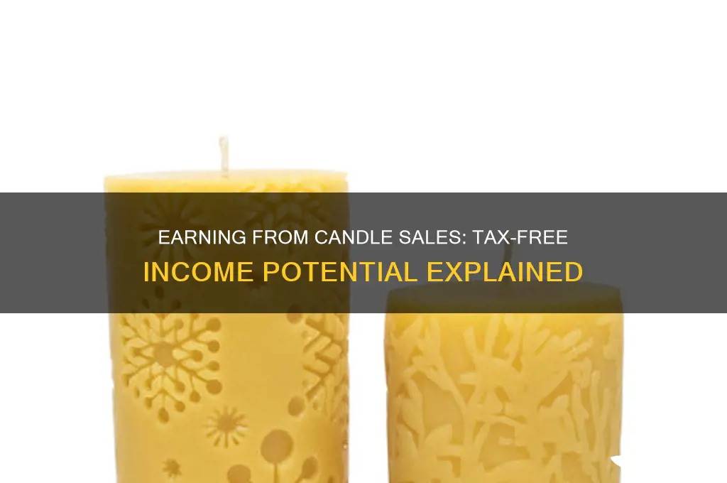 how much can i make selling candles without paying taxes