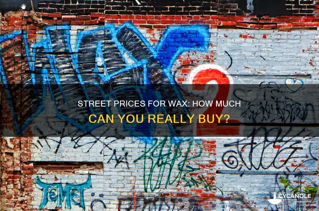 how much can you buy wax on the street