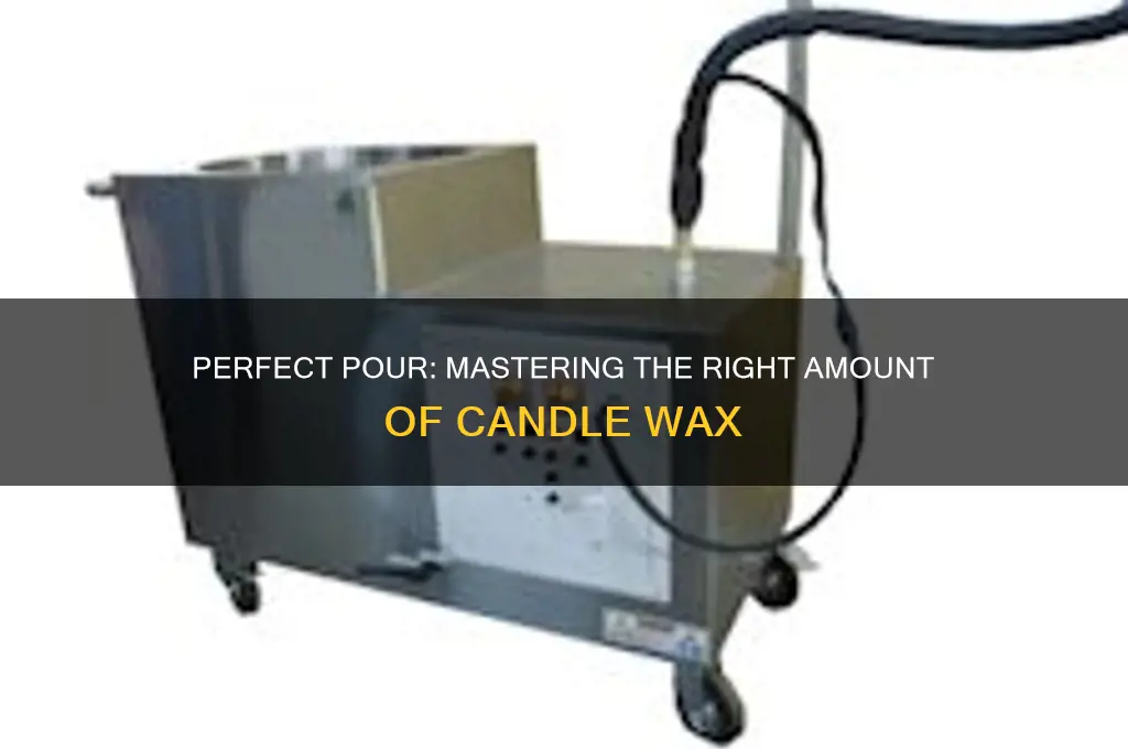 how much candle wax to use