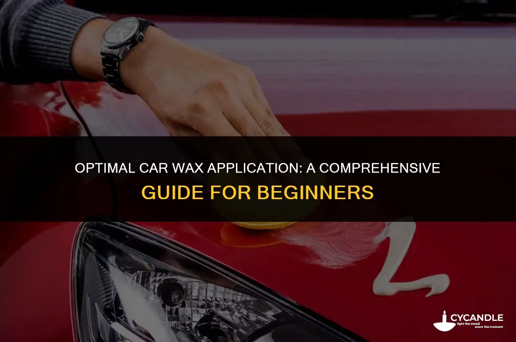 how much car wax to use