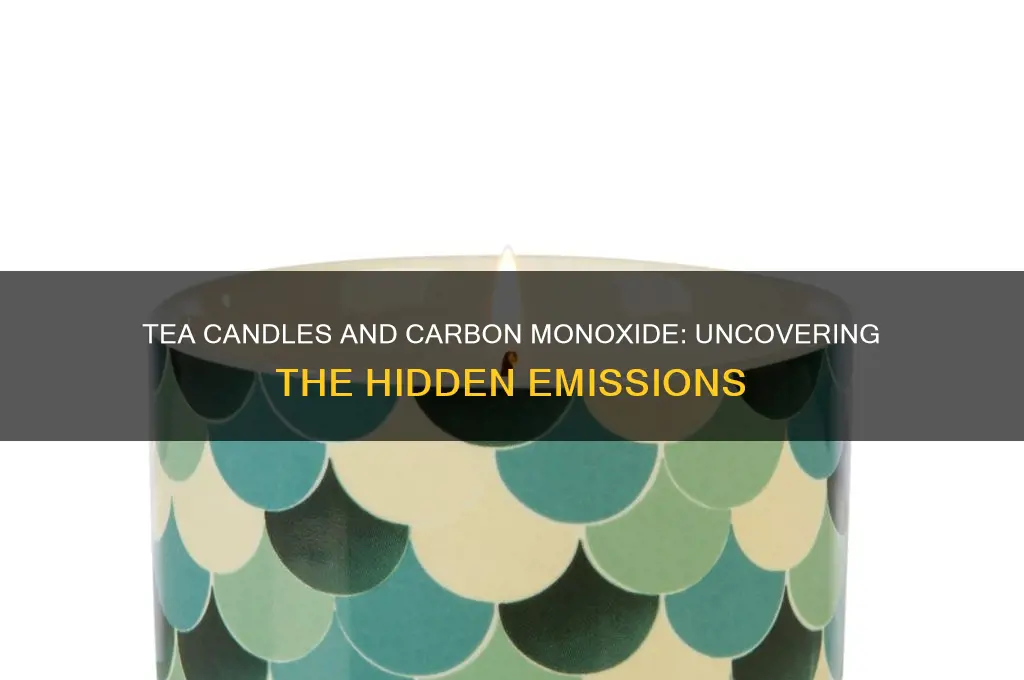 how much carbon monoxide does a tea candle produce