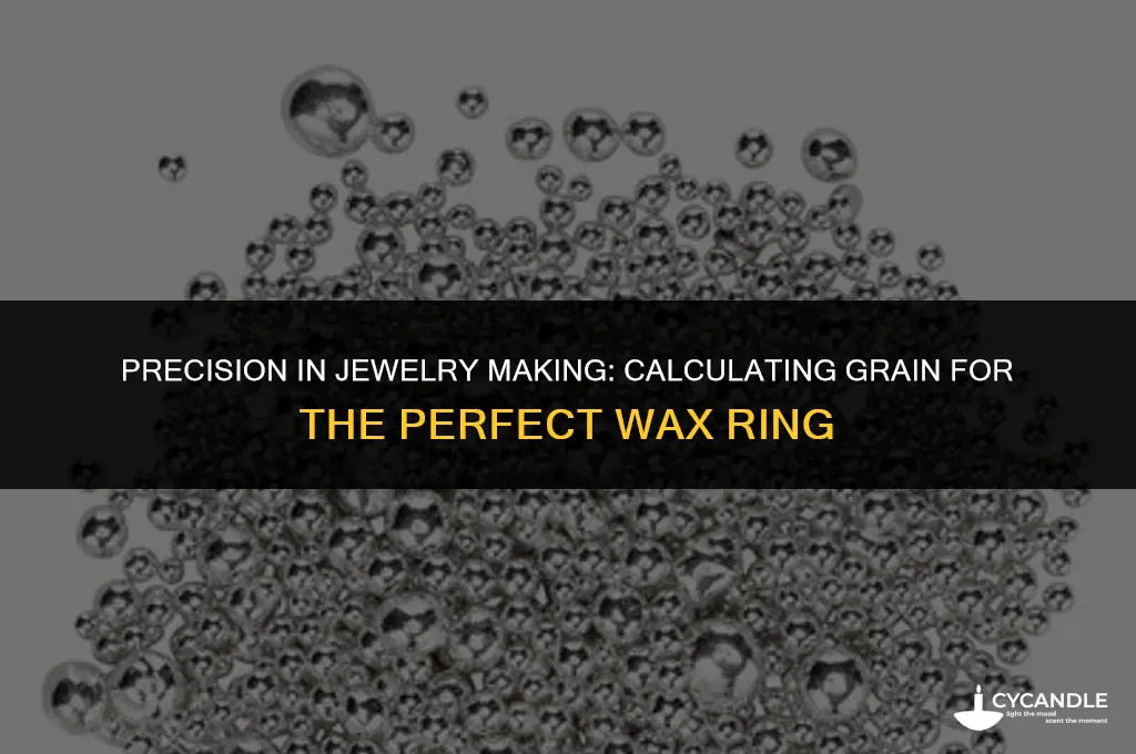 how much casting grain needed for wax ring