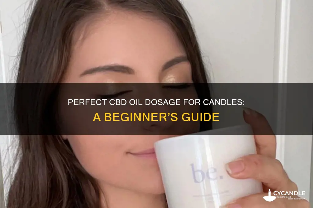 how much cbd oil to put in candles