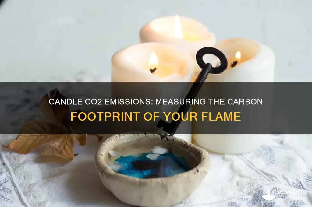 how much co2 does a candle give off