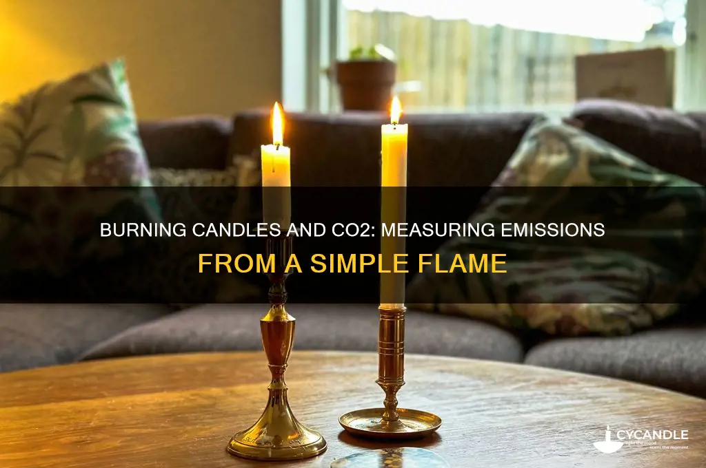 how much co2 will a burning candle produce