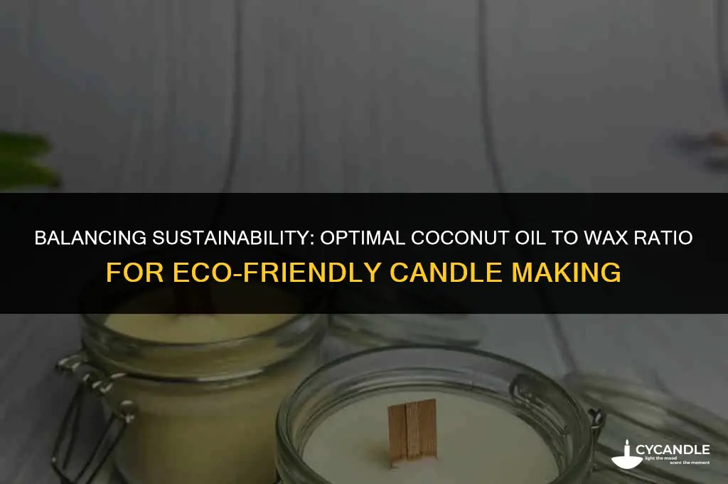 how much coconut oil per gram of wax