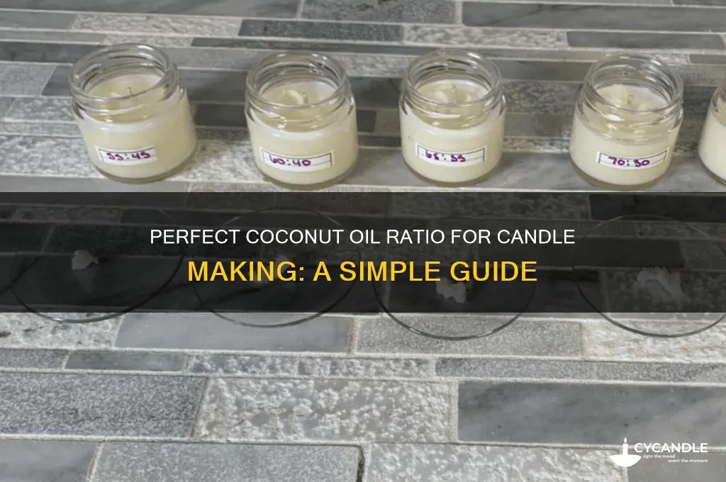how much coconut oil to put in candle