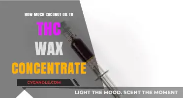 Balancing Potency and Flavor: Coconut Oil to THC Wax Ratio Guide