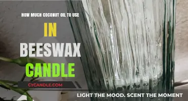 Perfect Beeswax Candles: Ideal Coconut Oil Ratio for Smooth Burning
