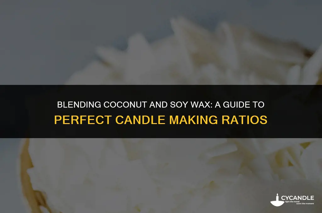 how much coconut wax to add to soy wax