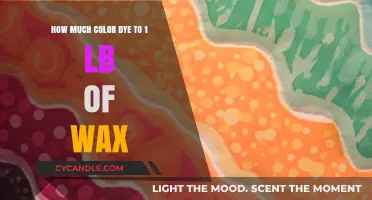 Dyeing Wax: The Perfect Ratio for Vibrant Colors in Candle Making