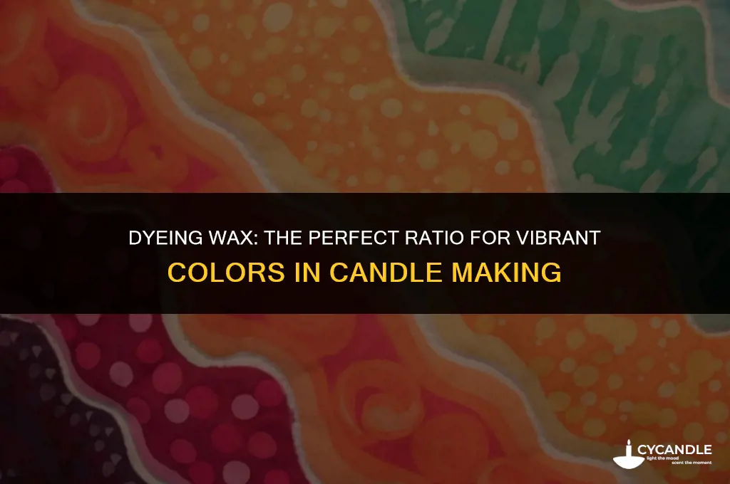 how much color dye to 1 lb of wax