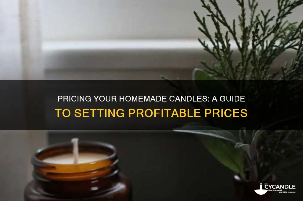 how much could u sell homemade candles for