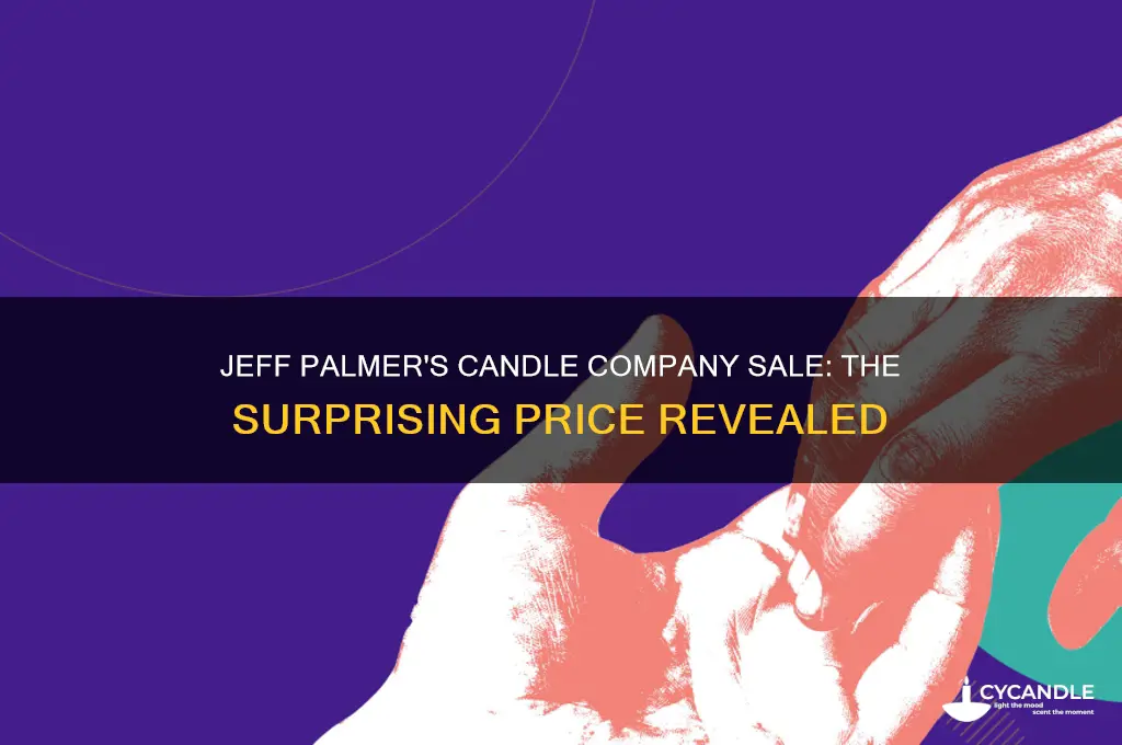 how much did jeff palmer sell his candle company for