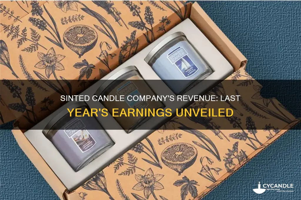 how much did sinted candle company make last year