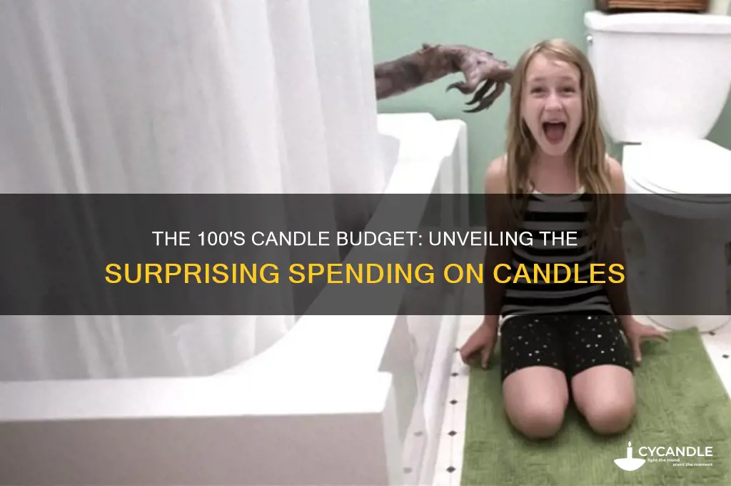 how much did the 100 spend on candles