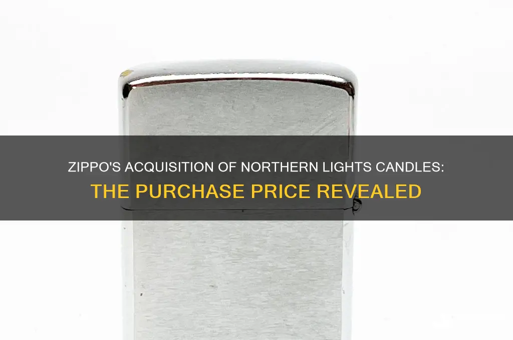 how much did zippo pay for northern lights candles