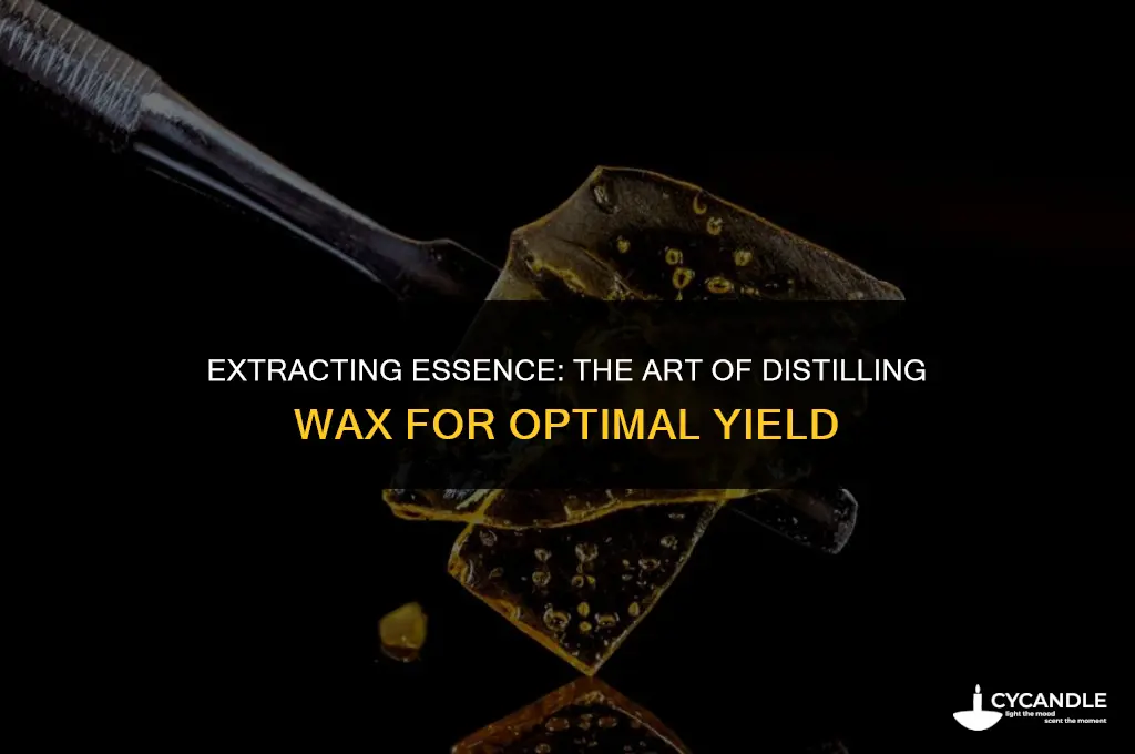 how much distillate from a lb of wax