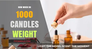 Calculating the Weight of 1,000 Candles: A Comprehensive Guide
