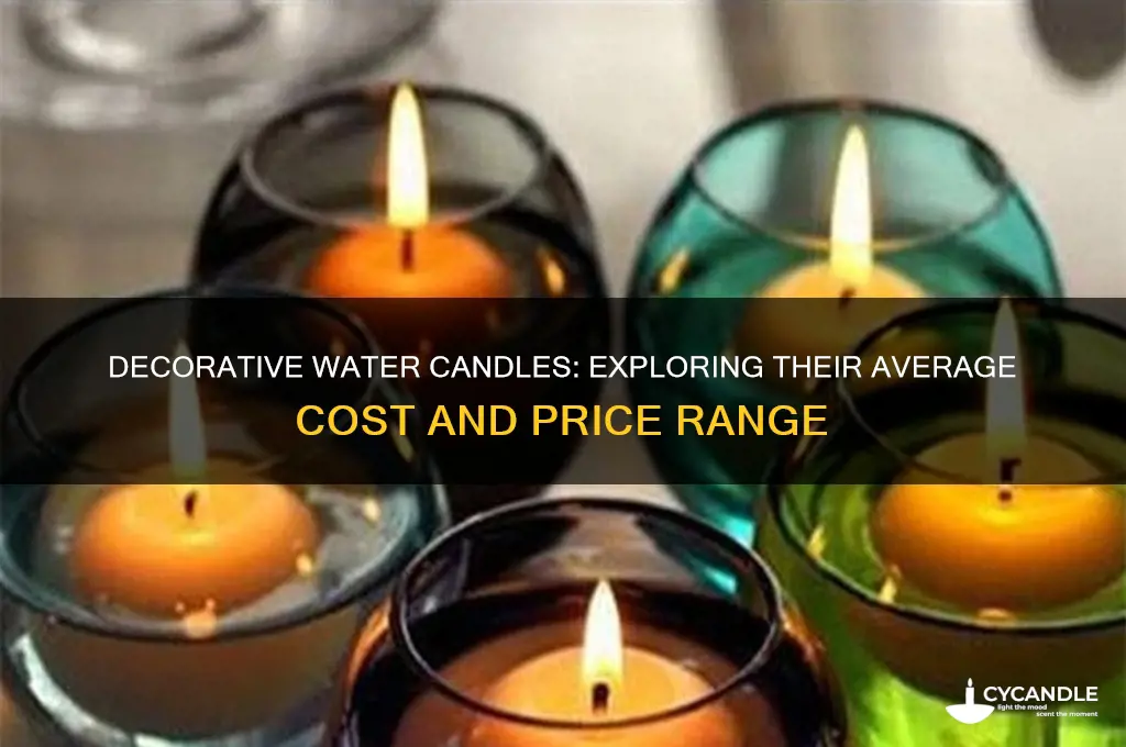 how much do decorative water candles cost