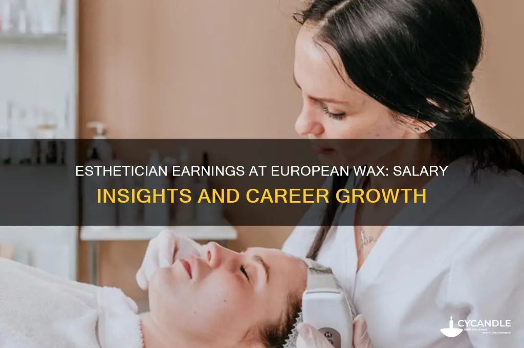 how much do estheticians make at european wax