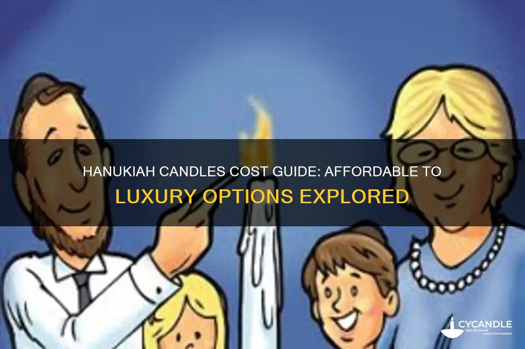 how much do hanukiah candles cost