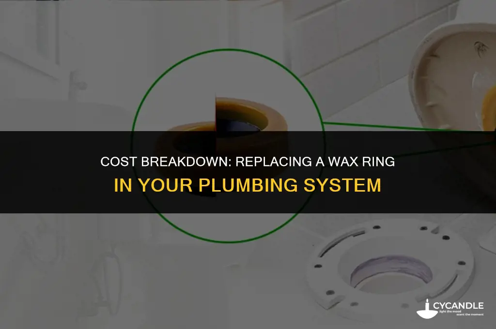 how much do plumbers charge to replace wax ring