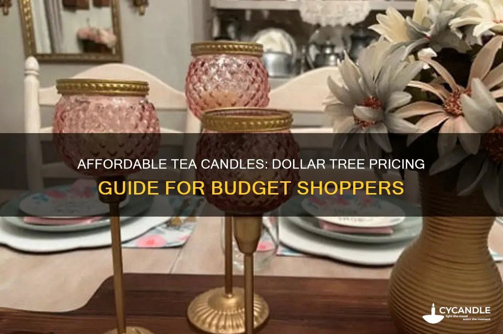 how much do tea candles cost at dollar tree