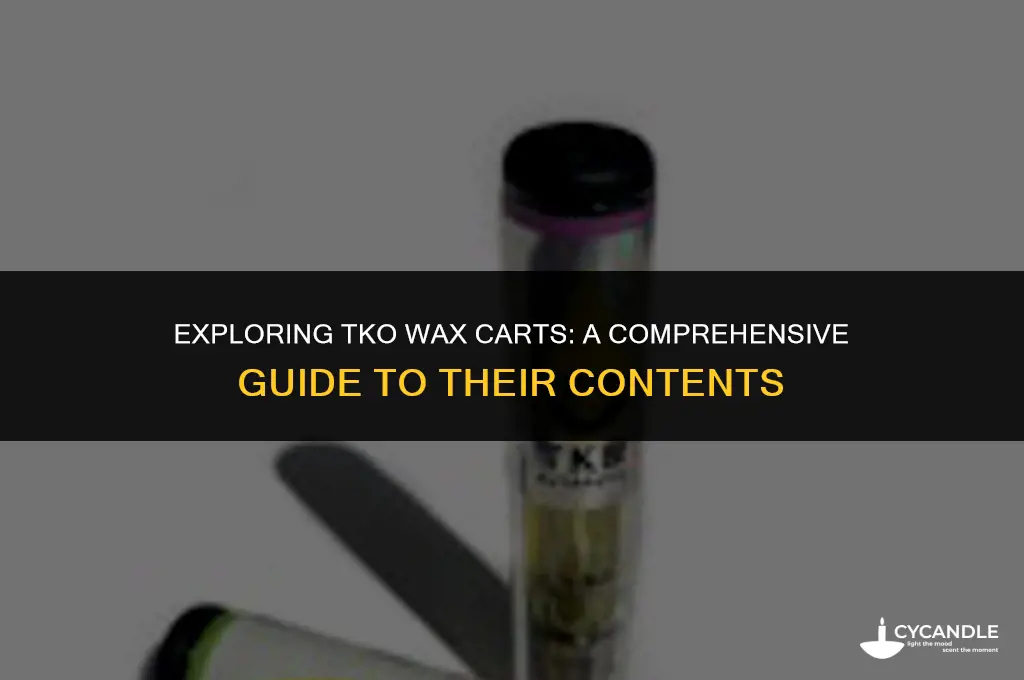 how much do tko wax carts contain