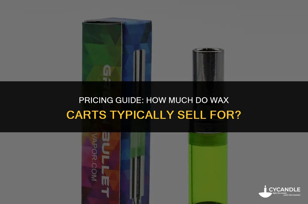 how much do wax carts sell for