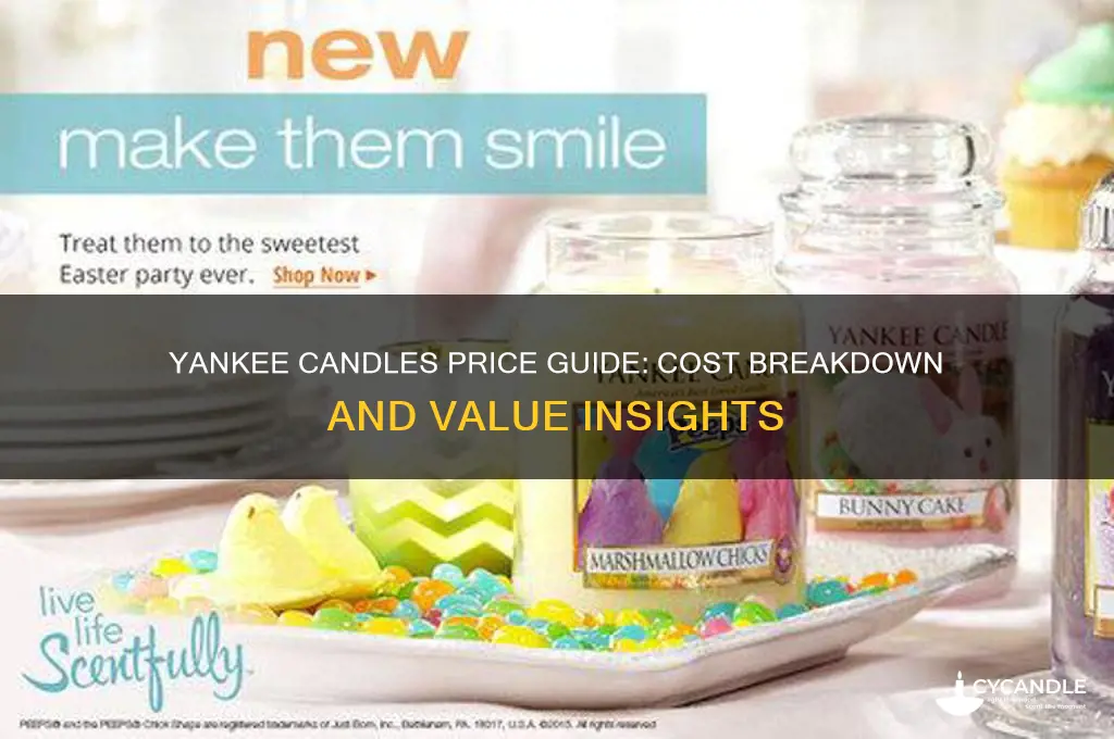 how much do yankee candles cost