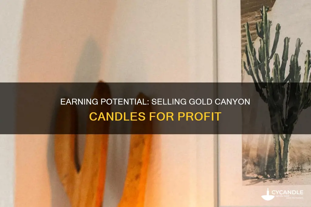 how much do you make selling gold canyon candles