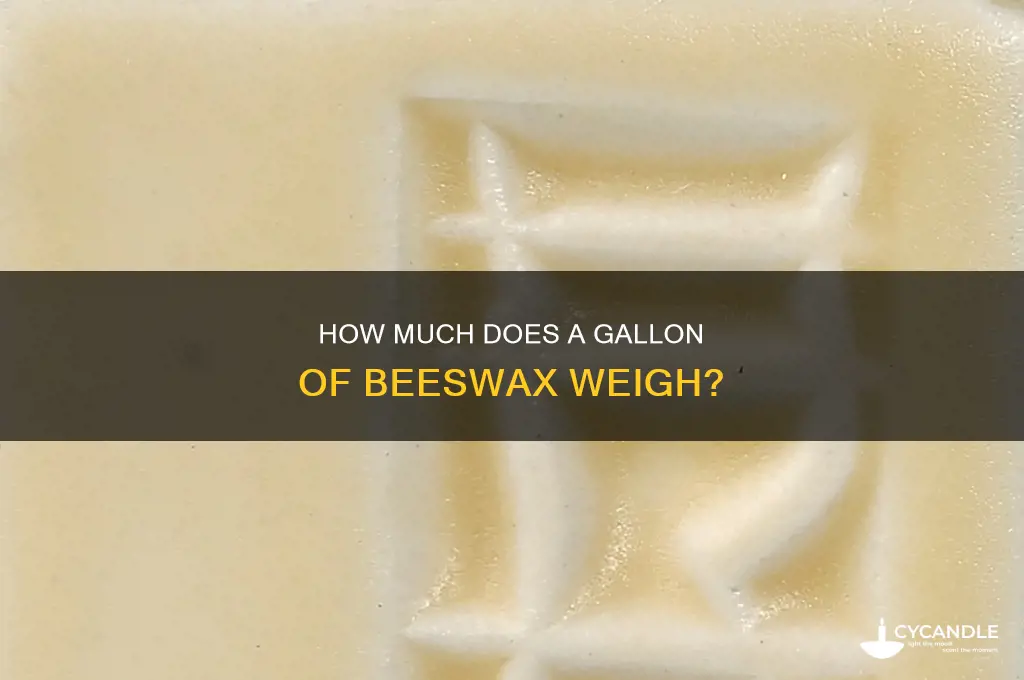 how much does 1 gallon of beeswax weigh