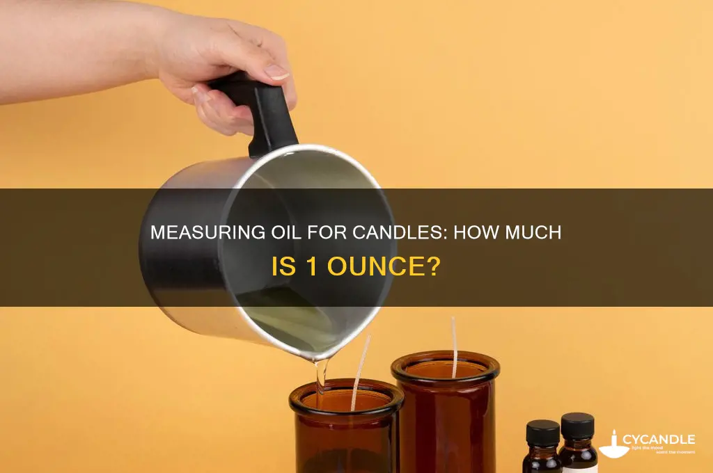 how much does 1 oz of oil go in candles