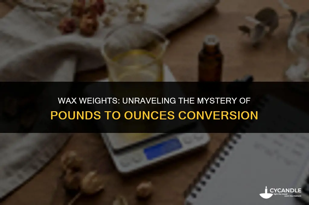 how much does 1lb of wax give you in ounces