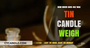 Understanding the Weight of a 4oz Wax Tin Candle